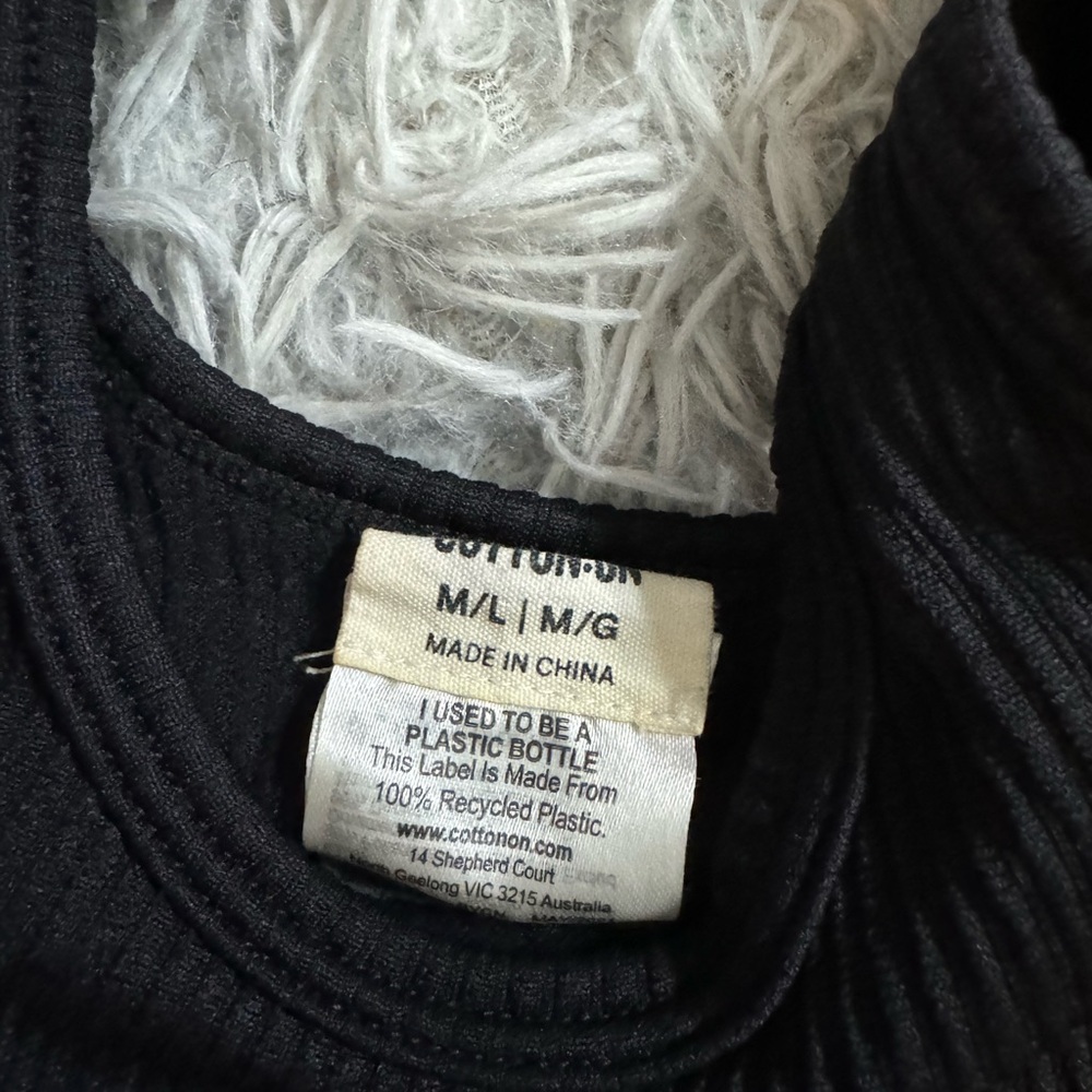 Womens Black Tank Top - Picture 3 of 3